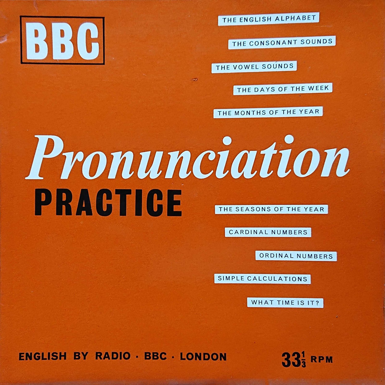 Picture of PP 1 Pronunciation practice by artist Various from the BBC records and Tapes library